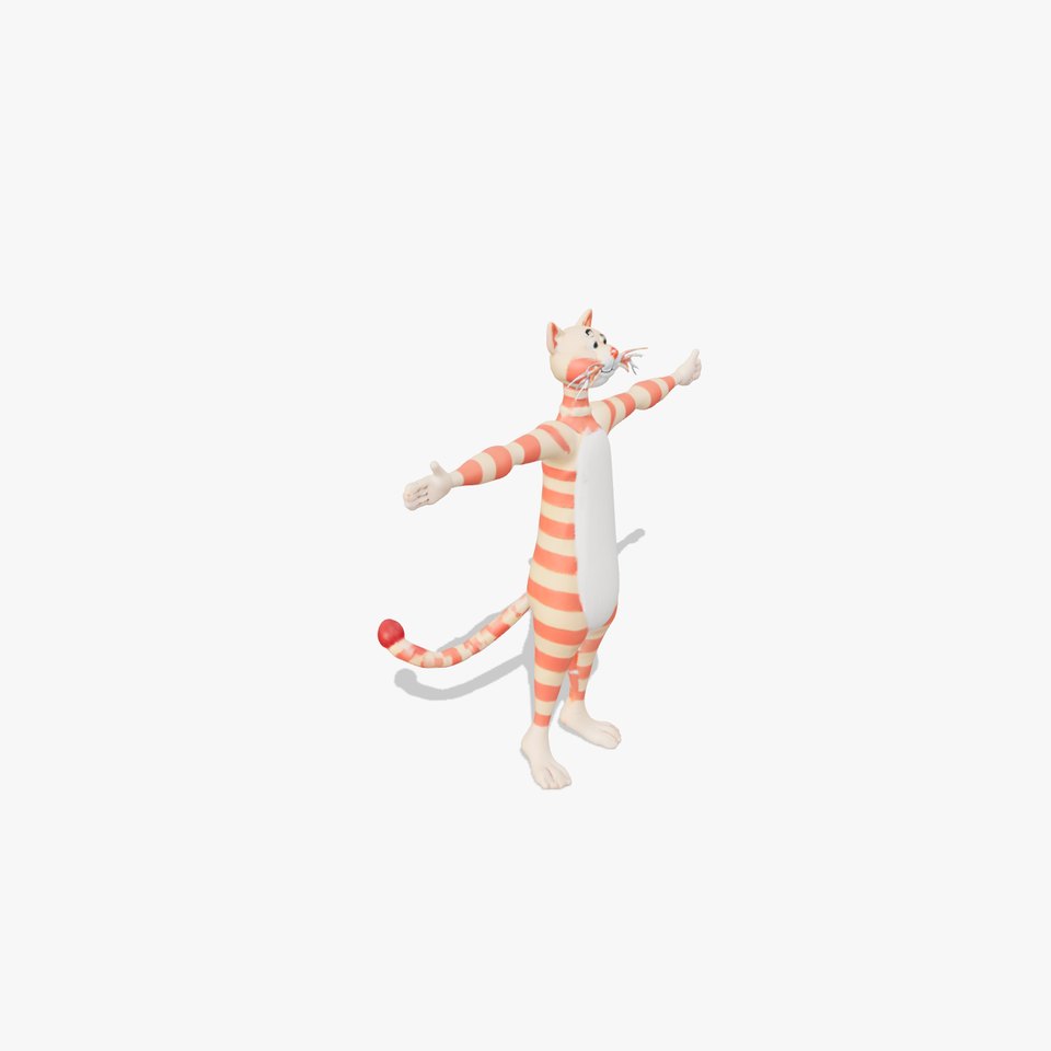 Striped Ginger Cat model pack